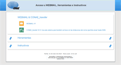Desktop Screenshot of mail.conae.gov.ar