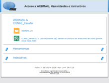 Tablet Screenshot of mail.conae.gov.ar